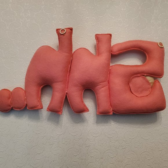Handcrafted Plush "Shh.." Wall Decor (3 for $15) - Picture 3 of 3